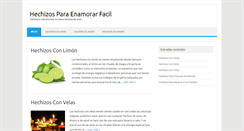 Desktop Screenshot of hechizosparaenamorarfacil.com